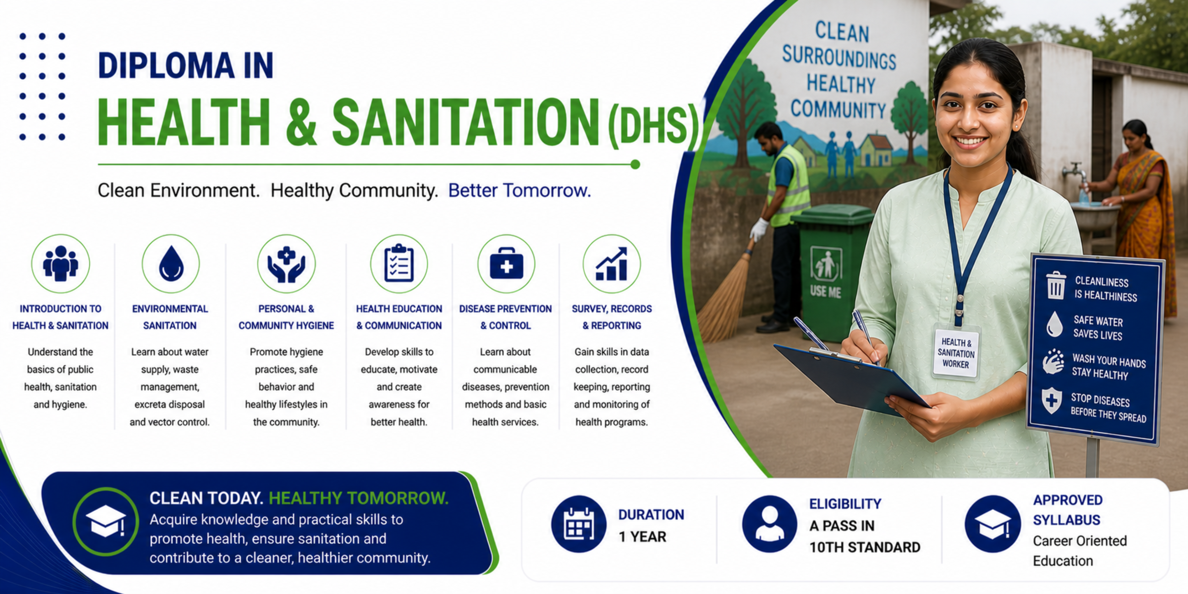 Diploma in Health & Sanitation (DHS) in Coimbatore